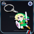 Keychain macio de Zelda do pvc dos desenhos animado, keychain da borracha do pvc